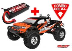 Team Corally MAMMOTH XP Combo met LiPo Battery TC Power Racing 50C 2S 5400mAh Team Corally MAMMOTH XP Combo met LiPo Battery TC Power Racing 50C 2S 5400mAh
