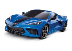 Chevrolet Corvette Stingray Blauw: 1/10 schaal AWD Supercar met TQ 2,4 GHz radiosysteem