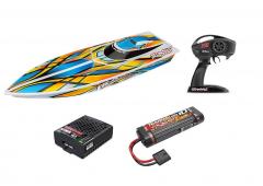 TRAXXAS BLAST RACE BOAT, TQ2.4GHZ, USB - ORANGE TRX38104-8ORNG