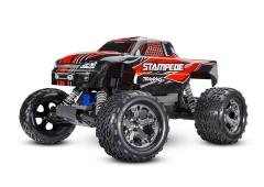 TRAXXAS STAMPEDE 1/10 SCALE MONSTER TRUCK TQ 2.4GHZ INCL. ACCU EN USB-C LADER  RED TRX36054-8RED