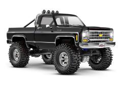 TRAXXAS TRX-4M HIGH TRAIL CRAWLER MET 1979 CHEVROLET K10 BODY: 1/18 SCHAAL 4WD ELEKTRISCHE AUTO ZWAR