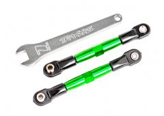 Traxxas TRX2444G Camber links, voorkant (BUIZEN groen geanodiseerd, 7075-T6 aluminium, sterker dan t