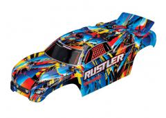 Traxxas TRX3748 Body, Rustler, Rock n Roll (geverfd, emblemen aangebracht)