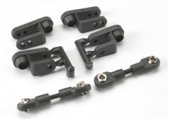 Traxxas TRX5345R Servo armen, stuurinrichting, lang (2), korte (2)