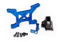 Traxxas TRX6739X Schokbreker toren, front, 7075-T6 aluminium (blauw-geanodiseerd) (1) / body-mount b