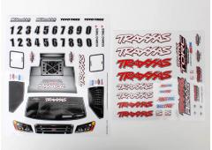 Traxxas TRX7013X Sticker vellen, 1/16 Slash 4WD team truck