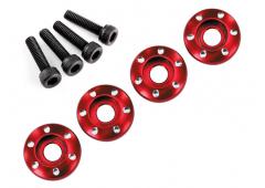 Traxxas TRX7668R Wielmoer sluitring, gefreesd aluminium