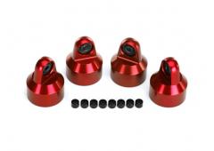 Traxxas TRX7764R Schokbreker caps, aluminum