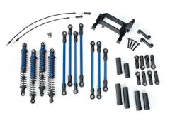 Traxxas TRX8140X Long Arm Lift Kit, TRX-4, compleet (inclusief blauwe poeder gecoate schakels, blauw