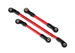 Traxxas TRX8146R Stuurverbinding, 5x117mm (1) / draglink, 5x60mm (1) / panhard-link, 5x63mm (rood ge