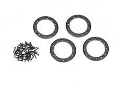 Traxxas TRX8168T Beadlock ringen, zwart (2.2") (aluminium) (4) / 2x10 CS (48)