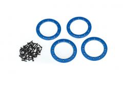 Traxxas TRX8168X Beadlock ringen, blauw (2.2") (aluminium) (4) / 2x10 CS (48)