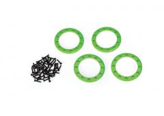 Traxxas TRX8169G Beadlock ringen, groen (1.9") (aluminium) (4) / 2x10 CS (48)