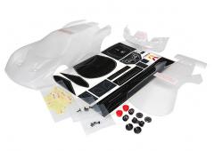 Traxxas TRX8311 Body, Ford GT (helder, vereist schilderen) / sticker vel (inclusief achterlichten, u