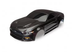 Traxxas TRX8312X Body, Ford Mustang, zwart (geschilderd, stickers toegepast)