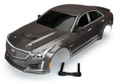 Traxxas TRX8391X Body, Cadillac CTS-V, zilver (geverfd, emblemen aangebracht)