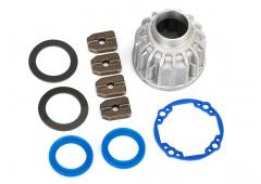 Traxxas TRX8581X Drager, differentieel, aluminium (voor of midden) / x-ring pakkingen (2), ringtandw