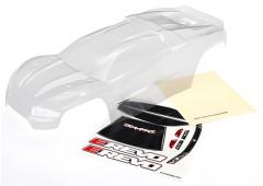 Traxxas TRX8611 Body, E-Revo (helder, vereist schilderen) / venster, grill, lichten stickers