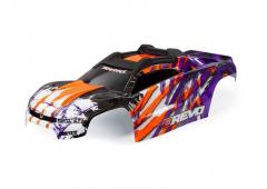 Traxxas TRX8611T Body, E-Revo, purple / raam, grille, sticker met lichtplaat (gemonteerd met voorste