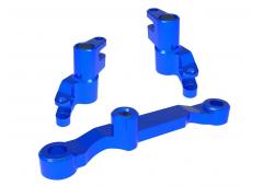Traxxas 10743-BLUE Steering bellcranks, draglink blue-anodized