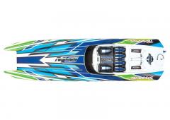 Traxxas DCB-M41 widebody 40" Catamaran van Traxxas TRX57046-4GRNR Groen-X zonder lader en accu