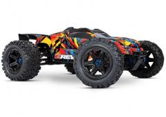 Traxxas E-Revo 2 VXL Brushless 1/8 Elektrische Monster Truck Solar Flare met 2.4GHz en TSM TRX86086-