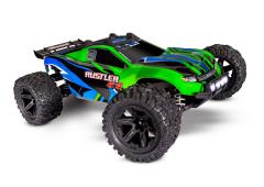 Traxxas Rustler 4X4 TQ 2.4GHz LED-lampjes (incl. batterij/oplader) - Groen