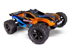 Traxxas Rustler 4X4 TQ 2.4GHz LED-lampjes (incl. batterij/oplader) - Oranje