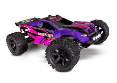Traxxas Rustler 4X4 TQ 2.4GHz LED-lampjes (incl. batterij/oplader) - Paars-Roze