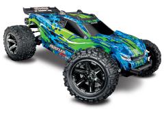 Traxxas Rustler 4X4 VXL Brushless Stadium Truck RTR TSM TRX67076-4G zonder batterij en lader Groen