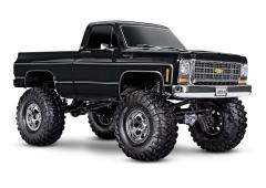 Traxxas TRX-4 Scale and Trail Crawler met Chevrolet K10 Truck Body zwart uit 1979: 4WD elektrische t