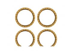 Traxxas TRX10276-BRNZ Beadlock rings, bronze (machined aluminum) (4)