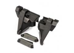 Traxxas TRX10938 Shock tower extensions, rear (left & right)/ mounts (left & right)