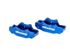 Traxxas TRX10951-BLUE Remklauwen, voorzijde (links & rechts),blauw geanodiseerd 6061 T6 aluminium