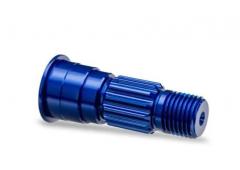Traxxas TRX10953-BLUE Stub axle, front, 6061-T6 aluminum (blue-anodized)