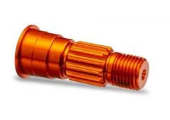 Traxxas TRX10953-ORNG Stub axle, front, 6061-T6 aluminum (orange-anodized)