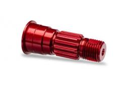 Traxxas TRX10953-RED Stub axle, front, 6061-T6 aluminum (red-anodized)