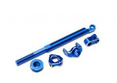 Traxxas TRX10958-BLUE Brake linkage, front (blue-anodized 6061-T6 aluminum)/ mounting hardware