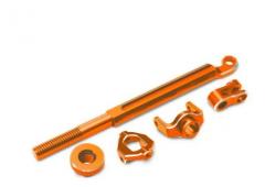 Traxxas TRX10958-ORNG Brake linkage, front (orange-anodized 6061-T6 aluminum)/ mounting hardware