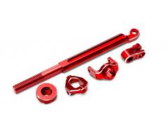 Traxxas TRX10958-RED Brake linkage, front (red-anodized 6061-T6 aluminum)/ mounting hardware