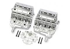 Traxxas TRX10981-SATIN Engine block, satin chrome/ 3x25mm CS (4)
