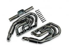 Traxxas TRX10982-BLKCR Engine exhaust, black chrome/ 2.5x12mm CS (8)