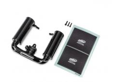 Traxxas TRX10985-BLKGLS Engine intake, black/ 3x12mm CS (1)/ 2.5x12mm CS (2)