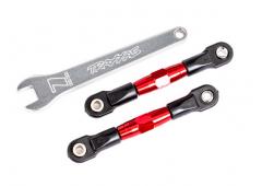 Traxxas TRX2443R Camberlinks, achter (TUBES rood geanodiseerd, 7075-T6 aluminium, sterker dan titani