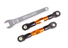 Traxxas TRX2443T Camberlinks, achter (TUBES oranje geanodiseerd, 7075-T6 aluminium, sterker dan tita