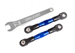 Traxxas TRX2443X Camberlinks, achter (TUBES blauw geanodiseerd, 7075-T6 aluminium, sterker dan titan