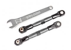 Traxxas TRX2444A Camber links, voorkant (BUIZEN grijs geanodiseerd, 7075-T6 aluminium, sterker dan t