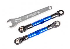 Traxxas TRX2444X Camber links, voorkant (BUIZEN blauw geanodiseerd, 7075-T6 aluminium, sterker dan t