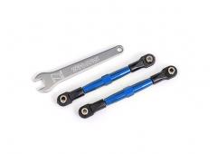 Traxxas TRX2445X Teenschakels, voorkant (BUIZEN blauw geanodiseerd, 7075-T6 aluminium, sterker dan t