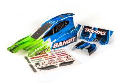 Traxxas TRX2450X Body, Bandit (past ook op Bandit VXL), groen/vleugel (geverfd, emblemen aangebracht